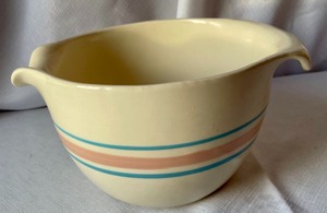 lot 71 image: McCoy Two Quart Mixing Bowl with Double Spouts