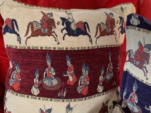 lot 11 image: Four Decorative Throw Pillows