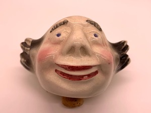 lot 23 image: Vintage Ceramic Clown Bottle Stopper