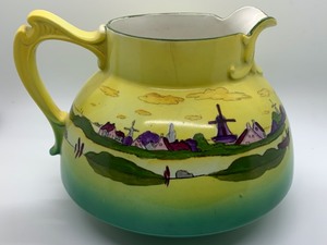 lot 41 image: Holland Sunset Hayes Painted Pitcher