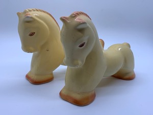 lot 48 image: Pair of Vintage Ceramic Horses