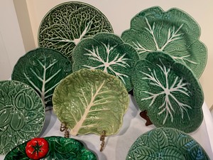 lot 139 image: Nine Vintage Dishes Inspired by Lettuce and Cabbage