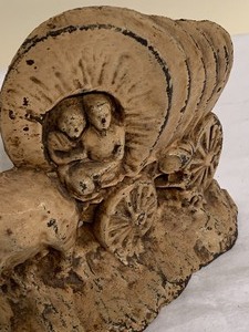 lot 163 image: Iron Covered Wagon Door Stop