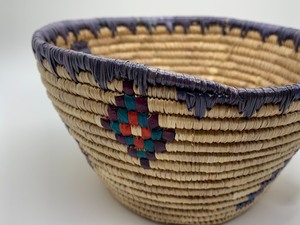 lot 115 image: Woven Basket w Design