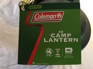 lot 234 image: Two Coleman 4D Battery Operated Lanterns