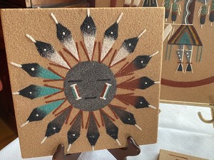 lot 266 image: Navajo Sand Painting Tiles
