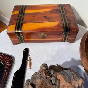 lot 186 image: Pilliod Swanton Wooden Box and More