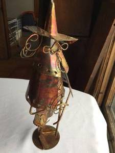 lot 334 image: Metal Swordsman Sculpture