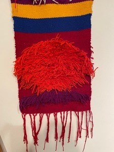 lot 216 image: Abstract Textile Wall Decor
