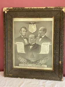 lot 335 image: Our Martyrs Presidential Print (1901)