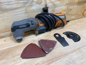 lot 36 image: RIDGID 4 Amp Corded JobMax Multi-Tool with Tool-Free Head
