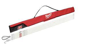 lot 42 image: MILWAUKEE 30 ft. Fiberglass Fish Stick LowMidHigh Flex Combo Kit with Accessories