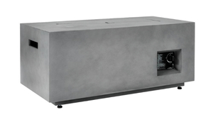 lot 54 image: HAMPTON BAY 42 in. x 20 in. Rectangular Steel Fire Pit Concrete with Decorative Concrete