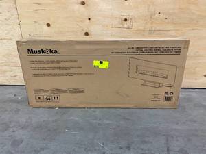 lot 97 image: MUSKOKA 42 in. Curved Front Wall-Mount Electric Fireplace in Black