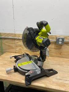 lot 114 image: RYOBI 10 in. Compound Miter Saw with LED