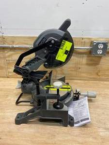 lot 115 image: RYOBI 18-Volt ONE Cordless 7-14 in. Compound Miter Saw (Tool Only)