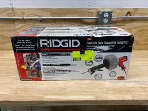 lot 102 image: RIDGID K-45AF Hand-Held Drain Cleaner With Autofeed