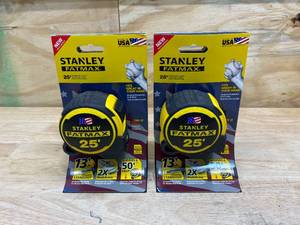 lot 119 image: STANLEY Lot of 2-  FATMAX 25 ft. Tape Measures