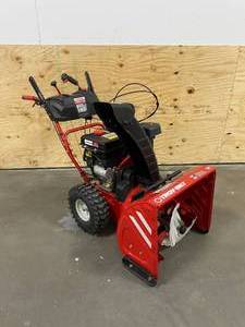 lot 2 image: TROY-BILT Vortex 24 in. 277cc Three-Stage Electric Start Gas Snow Blower with Power Steering and Heated grips