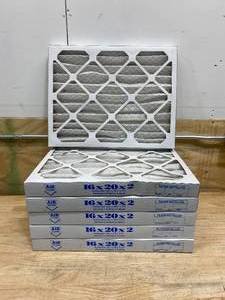 lot 108 image: Lot of 6-  16 x 20 x 2 Furnace Filters