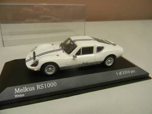143 SCALE DIECAST PAULS MODEL ART MINICHAMPS MELKUS RS1000 WEISS - 1 OF 2016 - NEW IN CASE - SEE PICTURES