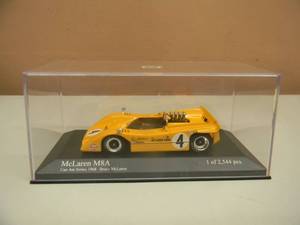 143 SCALE DIECAST McLAREN M8A  N0. 4  CAN-AM SERIES 1968 BRUCE McLAREN - 1 OF 2,544 pcs - NEW - IN CASE - SEE PICTURES