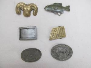 lot 51 image: belt buckles