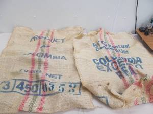 lot 74 image: burlap bags