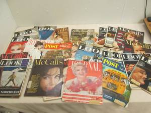 lot 299 image: vintage magazines
