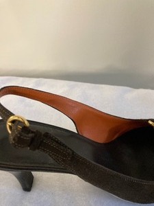 Cole Haan Open Back Brown Pump