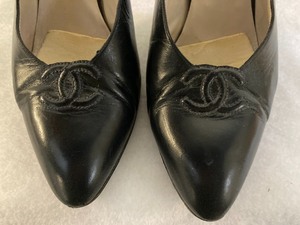 Chanel Black Pump with Back Strap