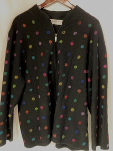Marisa Christina Polka Dot Wool Sweater