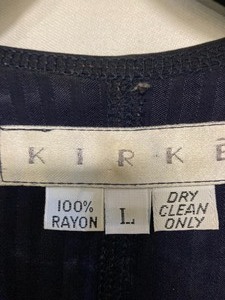 Dark Blue Rayon Ensemble by Kirke