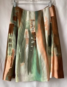Ellen Tracy Watercolor Skirt