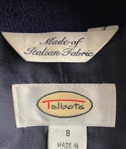 Talbots Navy Wool Jacket