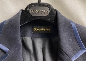 Donna Karan Wool Navy Blue Jacket