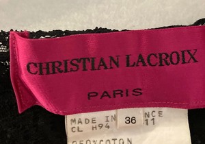 Christian La Croix Black Lace Leotard