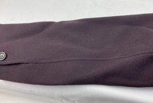 Issey Miyake Deep Plum Wool Coat