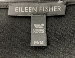 Eileen Fisher Short Sleeve Black Dress