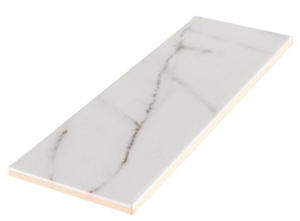 lot 26 image: 8 Cases Glossy Carrara White 4 in. x 12 in. Subway Ceramic Wall Tile (9.6875 sq. ft.Case) 77 sq ft Total.