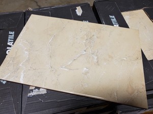 lot 20 image: 6 Cases 8x12 Marble Look Ceramic Wall Tile - 67 Sq Ft