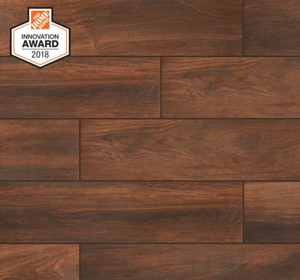 lot 34 image: 2 Cases Autumn Wood 6 in. x 24 in. Porcelain Floor and Wall Tile (14.55 sq. ft.  case) 29 sq ft Total.