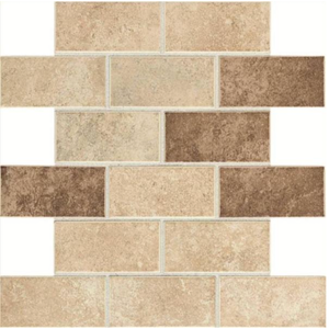 lot 49 image: 4 Cases Santa Barbara Pacific Sand Blend 12 in. x 12 in. x 6 mm Glazed Ceramic Mosaic Tile (0.8333 sq. ft.  piece) 39 sq ft Total.