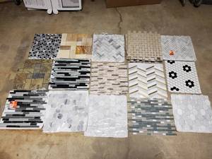 lot 54 image: 27 Assorted Pcs of Mosaic Tile - Take What You Want