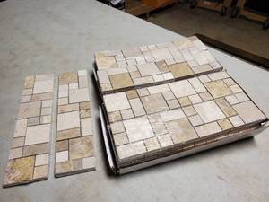 lot 59 image: 22 Pcs Stone Decor Cube Vision 3 in. x 12 in. Natural Stone Random Linear Decorative Accent Tile (0.23 sq. ft.  piece)