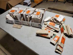 lot 63 image: Large Assortment of 6 x 2.5 inch Chair Rail Tiles $4 each Retail