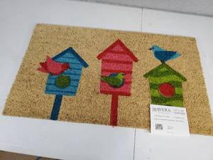 lot 100 image: New Outdoor Coir Welcome Mat  Rug