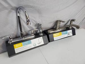 lot 106 image: 2 New Display Model Kitchen Sink Faucets