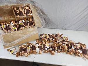 lot 112 image: Roughly 160 New Bean Bag Bible Friends David Biblical Plush Dolls