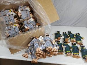 lot 113 image: Roughly 45 New Bean Bag Bible Friends Jonah and Daniel Biblical Plush Dolls